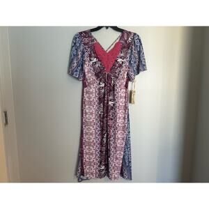 Elegant Multicolor Midi Dress